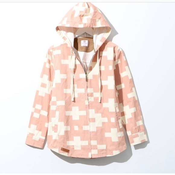 Marleylilly Jackets & Blazers - NWT MARLEYLILLY Hooded Aztec Shacket! Jacket hoodie fall warm Size Large NWOT
